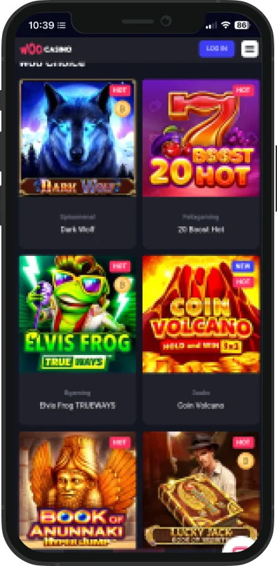 Woo Casino Mobile App